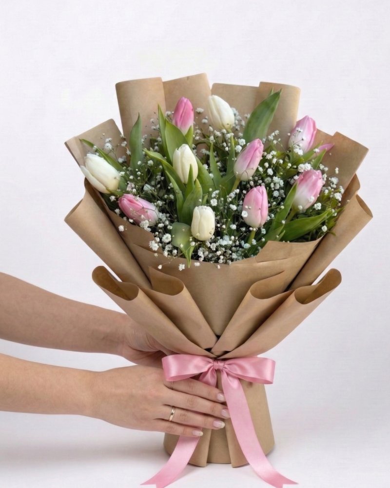 Soft Bahar Esintisi Lale Buketi